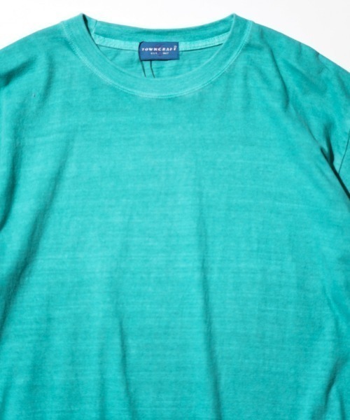 TOWNCRAFT（タウンクラフト）の「TOWNCRAFT / タウンクラフト VINTAGE DYE 5.6OZ TEE ヴィンテージ加工 ピグメント（Tシャツ/カットソー・メンズ・ピンク/ターコイズブルー/ブラック/パープル/グリーン/グレー・LARGE/X-LARGE/MEDIUM）」の14枚目の写真