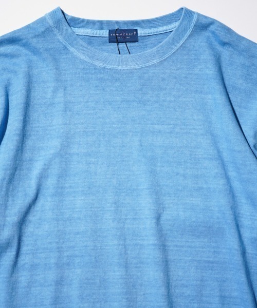 TOWNCRAFT（タウンクラフト）の「TOWNCRAFT / タウンクラフト VINTAGE DYE 5.6OZ TEE ヴィンテージ加工 ピグメント（Tシャツ/カットソー・メンズ・ピンク/ターコイズブルー/ブラック/パープル/グリーン/グレー・LARGE/X-LARGE/MEDIUM）」の19枚目の写真