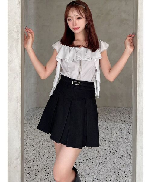 RESEXXY（リゼクシー）の「コルセットラッフルブラウス（シャツ/ブラウス・レディース・グレー/ホワイト/ブラック・FREE）」の11枚目の写真