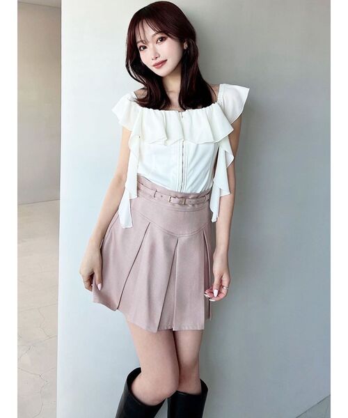 RESEXXY（リゼクシー）の「コルセットラッフルブラウス（シャツ/ブラウス・レディース・グレー/ホワイト/ブラック・FREE）」の18枚目の写真