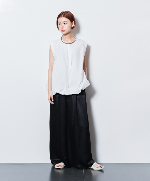 CITYSHOP(シティーショップ)の「SATIN EASY パンツ(その他パンツ・レディース・ブラック/ブラウン・36/38)」の11枚目の写真