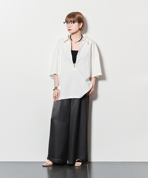 CITYSHOP(シティーショップ)の「SATIN EASY パンツ(その他パンツ・レディース・ブラック/ブラウン・36/38)」の13枚目の写真