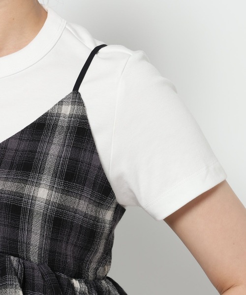 LOWRYS FARM(ローリーズファーム)の「オンブレチェックビスチェ 576770(キャミソール・レディース・チャコールグレー/レッド・FREE)」の17枚目の写真