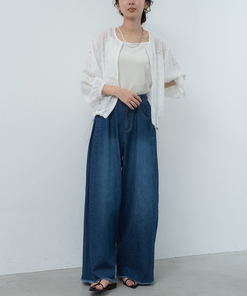ANNA LUNA(アンナルナ)の「【ANNA LUNA】着こなしの 主役になる 表情豊かな ジャカード ブルゾン(ブルゾン・レディース・ブラック/オフホワイト・MEDIUM)」の14枚目の写真