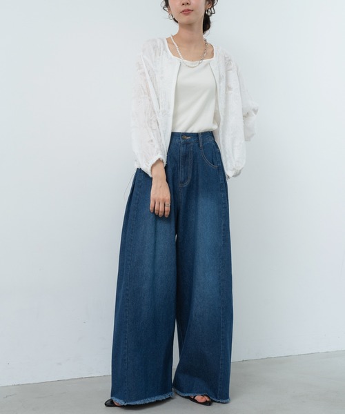 ANNA LUNA(アンナルナ)の「【ANNA LUNA】着こなしの 主役になる 表情豊かな ジャカード ブルゾン(ブルゾン・レディース・ブラック/オフホワイト・MEDIUM)」の16枚目の写真