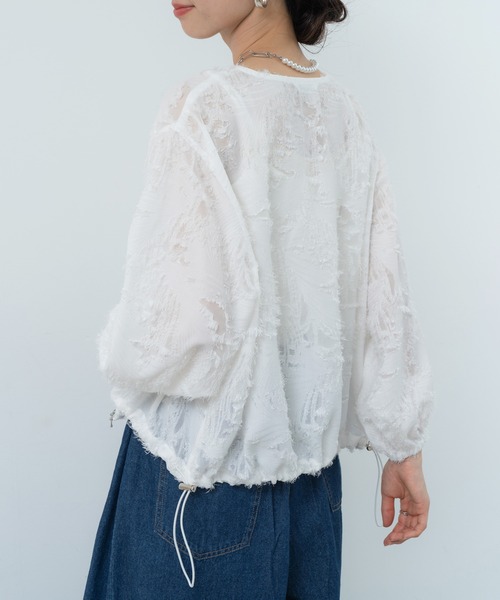 ANNA LUNA(アンナルナ)の「【ANNA LUNA】着こなしの 主役になる 表情豊かな ジャカード ブルゾン(ブルゾン・レディース・ブラック/オフホワイト・MEDIUM)」の19枚目の写真