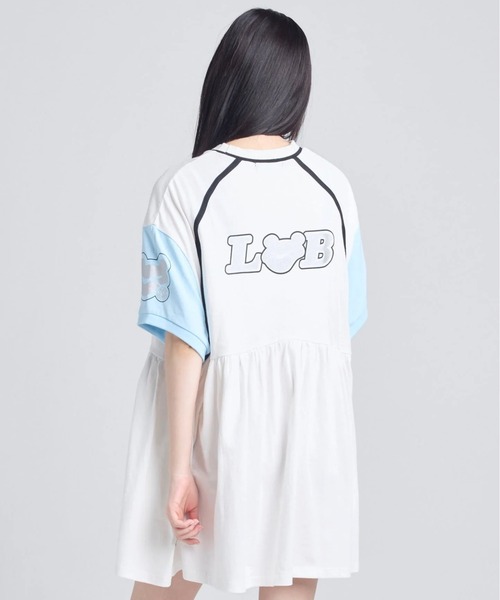 Little sunny bite（リトルサニーバイト）の「littlesunnybite/リトルサニーバイト/numbering dress（ワンピース・レディース・ホワイト/ピンク/モスグリーン・M/S）」の10枚目の写真