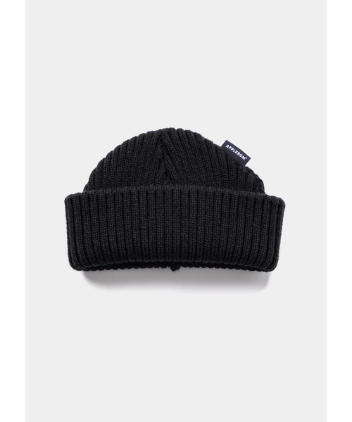 APPLEBUM（アップルバム）の「Short Knit Cap（ニットキャップ/ビーニー・メンズ・ブラック・FREE）」の2枚目の写真