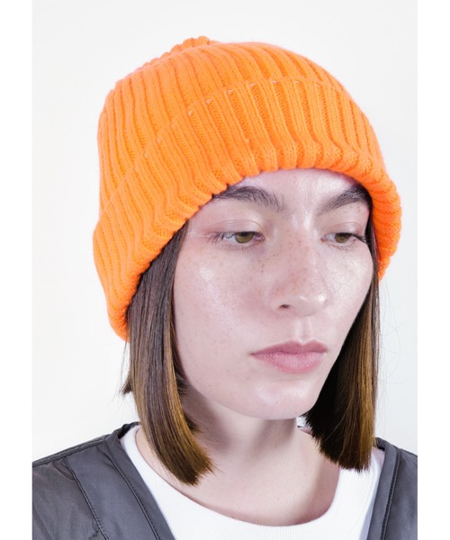 APPLEBUM（アップルバム）の「Short Knit Cap（ニットキャップ/ビーニー・メンズ・ブラック・FREE）」の4枚目の写真