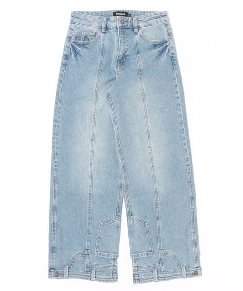 Desigual（デシグアル）の「ユニーク裾　ロングデニムパンツ（デニムパンツ・レディース・ブルー・36/38/40/42/44/34）」の7枚目の写真