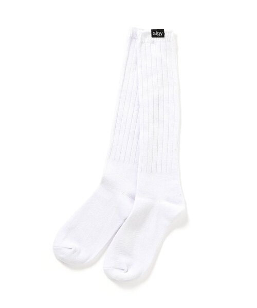algy（アルジー）の「【抗菌防臭】algyロゴルーズソックス（ソックス/靴下・キッズ・ブラック/レッド/オフホワイト・21/24）」の2枚目の写真