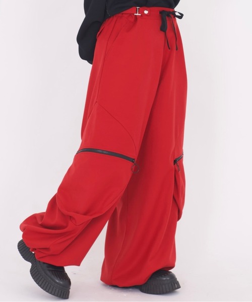 L.H.P(エルエイチピー)の「neuron/ニュウロン/カラーカーゴパンツ(カーゴパンツ・レディース・レッド・F)」の5枚目の写真