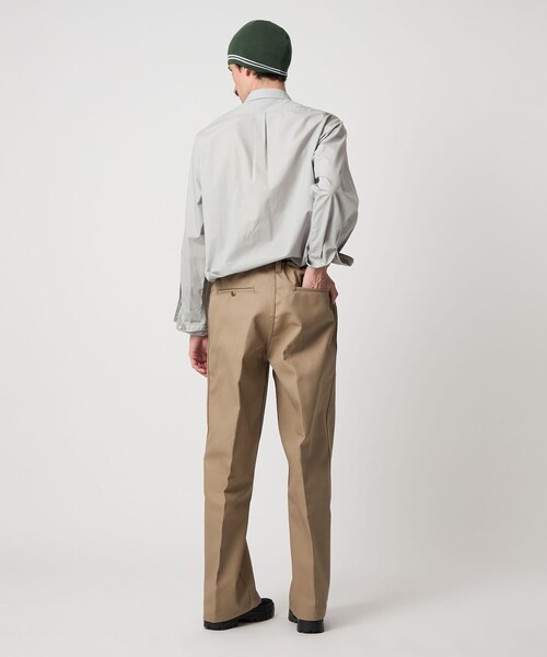 Steven Alan＞ 60 コンパクトヤーン チェック レギュラーカラー