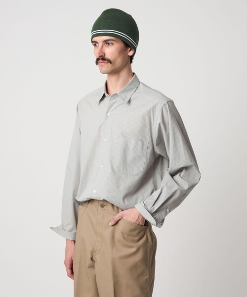 Steven Alan（スティーブンアラン）の「＜Steven Alan＞ 60 コンパクトヤーン チェック レギュラーカラー シャツ NARROW（シャツ/ブラウス・メンズ・グレー/ネイビー・XL/L/M/S）」の6枚目の写真