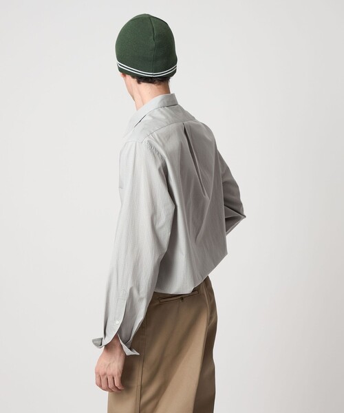 Steven Alan＞ 60 コンパクトヤーン チェック レギュラーカラー
