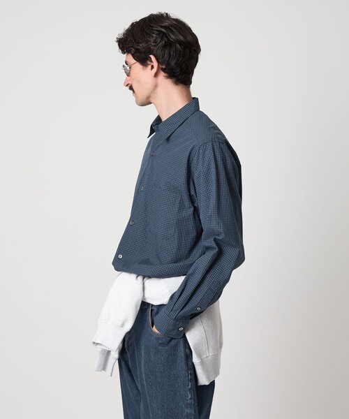 Steven Alan（スティーブンアラン）の「＜Steven Alan＞ 60 コンパクトヤーン チェック レギュラーカラー シャツ NARROW（シャツ/ブラウス・メンズ・グレー/ネイビー・XL/L/M/S）」の13枚目の写真