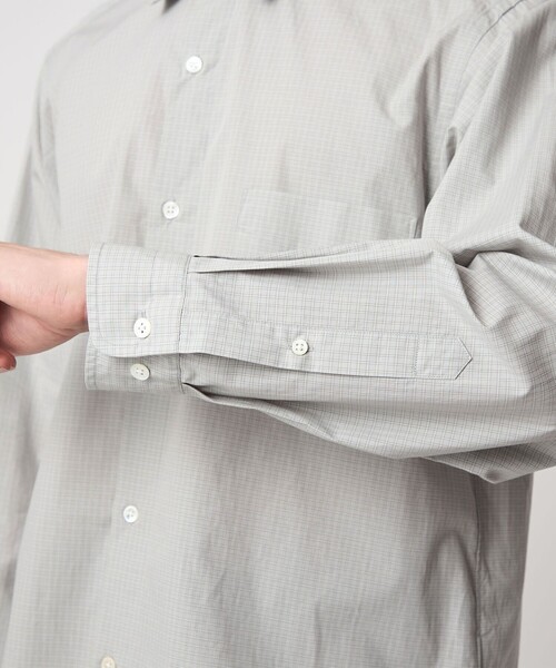 Steven Alan（スティーブンアラン）の「＜Steven Alan＞ 60 コンパクトヤーン チェック レギュラーカラー シャツ NARROW（シャツ/ブラウス・メンズ・グレー/ネイビー・XL/L/M/S）」の19枚目の写真