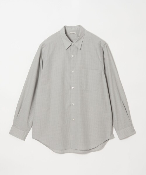 Steven Alan コンパクトヤーン チェック レギュラーカラー シャツ Steven Alan＞ 60 コンパクトヤーン チェック レギュラーカラー シャツ