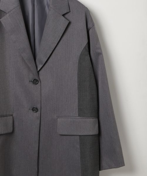 PAGEBOY(ページボーイ)の「【セットアップ対応】チェックMIXジャケット 《2サイズ展開》(テーラードジャケット・レディース・ブラック/ダークブラウン/チャコールグレー・SMALL/MEDIUM)」の18枚目の写真