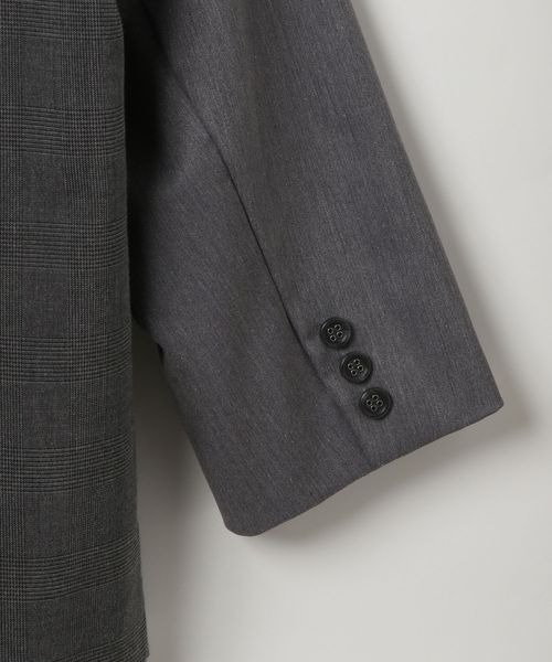 PAGEBOY(ページボーイ)の「【セットアップ対応】チェックMIXジャケット 《2サイズ展開》(テーラードジャケット・レディース・ブラック/ダークブラウン/チャコールグレー・SMALL/MEDIUM)」の13枚目の写真
