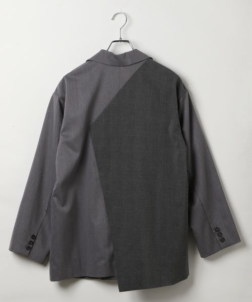 PAGEBOY(ページボーイ)の「【セットアップ対応】チェックMIXジャケット 《2サイズ展開》(テーラードジャケット・レディース・ブラック/ダークブラウン/チャコールグレー・SMALL/MEDIUM)」の9枚目の写真