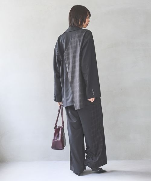 セール】【セットアップ対応】チェックMIXジャケット 《2サイズ