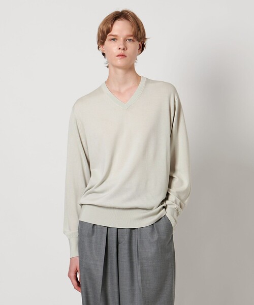 LOEFF ベージュ クルーネック スウェット LOEFF ベージュ クルーネック スウェット - メルカリ
