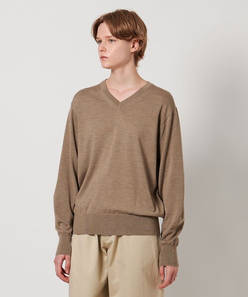 LOEFF ベージュ クルーネック スウェット LOEFF ベージュ クルーネック スウェット - メルカリ