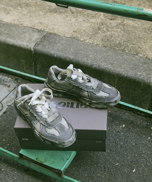 Firsthand(ファーストハンド)の「SOILIOS/ソイリオス SLS02YXT140 (26cm~28.5cmサイズ展開)(スニーカー・メンズ・ブラック/ベージュ・44/41/42/43/45)」の2枚目の写真