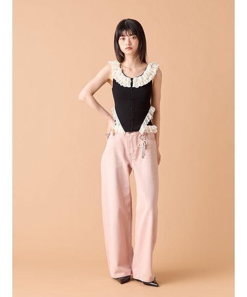 LILY BROWN◎2wayレースフリルニットトップス 2wayレースフリルニットトップス(ニット)｜トップス｜LILY BROWN