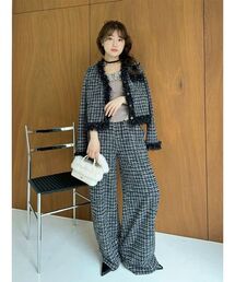 LILY BROWN（リリーブラウン）の「2wayレースフリルニットトップス