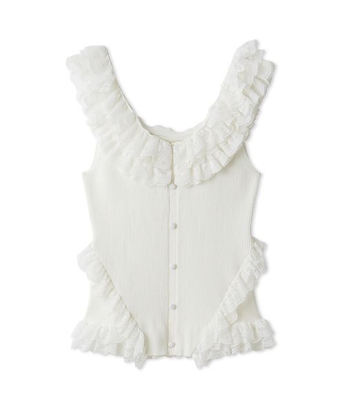 LILY BROWN◎2wayレースフリルニットトップス 2wayレースフリルニットトップス（ニット/セーター）｜LILY