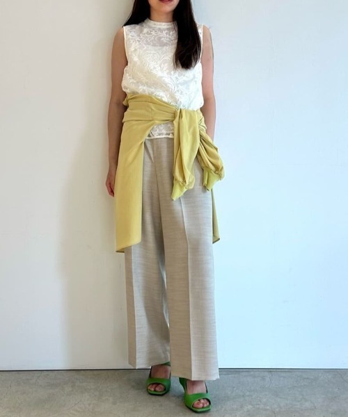 LOVELESS（ラブレス）の「ノースリーブレースブラウス（シャツ/ブラウス・レディース・オフホワイト/ブラック・36）」の4枚目の写真