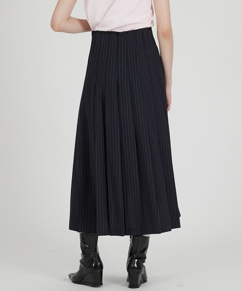 PRANK PROJECT(プランクプロジェクト)の「イレギュラープリーツスカート / Irregular Pleated Skirt(スカート・レディース・ネイビー/グレー・36/38)」の8枚目の写真