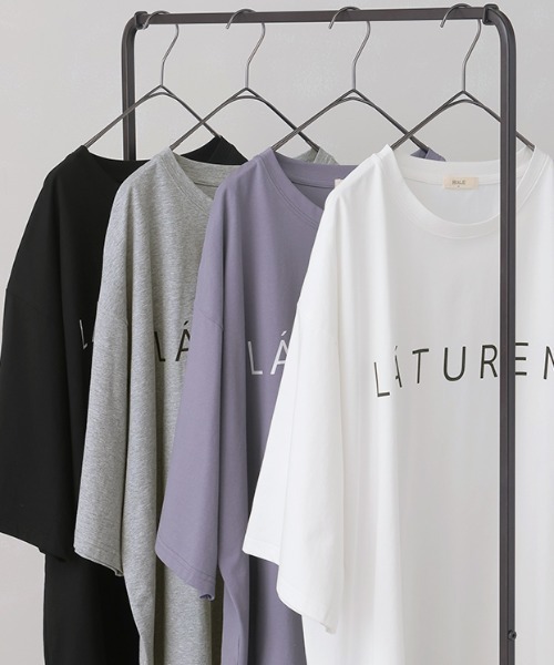 HUG.U(ハグユー)の「接触冷感ロゴTシャツ(Tシャツ/カットソー・レディース・パープル/ライトグレー/ホワイト/ブラック・FREE)」の17枚目の写真