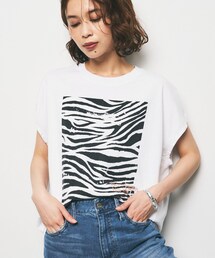 UNTITLED（アンタイトル）の「【Munich】ゼブラプリントプルオーバー（Tシャツ/カットソー・レディース）」