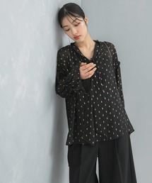 URBAN RESEARCH ROSSO WOMEN | ラメシアーギャザーボリュームブラウス(シャツ/ブラウス)