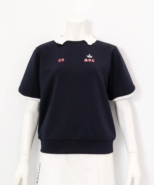 archivio - ★新品　タグ付き★ アルチビオ　シャツ　フリル LADIES>フリル襟UV冷感ダンボールプルオーバー（Tシャツ