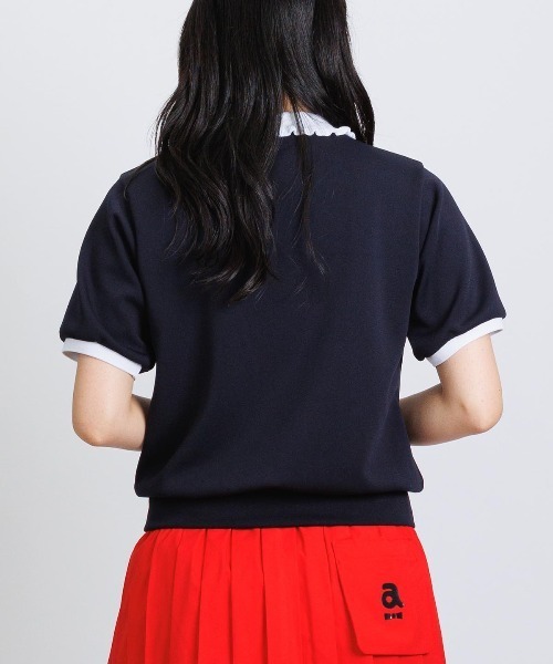 archivio 黒 Tシャツ スカートセットアップ　アルチビオ UV速乾裾ラインスカート|アルチビオ-アウトレット- - ゴルフ