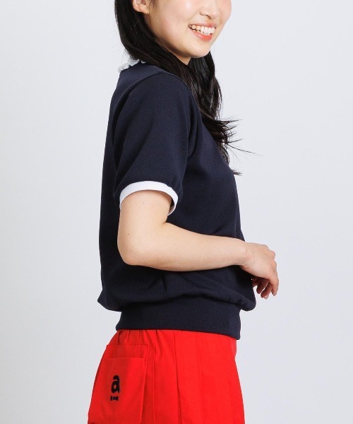 ☆まゆたん☆アルチビオ 半袖シャツ トップスのみ LADIES>フリル襟UV冷感ダンボールプルオーバー（Tシャツ