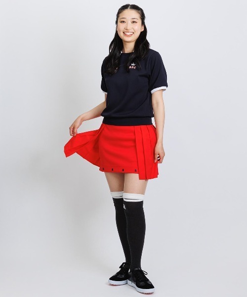 archivio(アルチビオ)の「<LADIES>フリル襟UV冷感ダンボールプルオーバー(Tシャツ/カットソー・レディース・グリーン/ネイビー/ベージュ・L/M/S)」の15枚目の写真