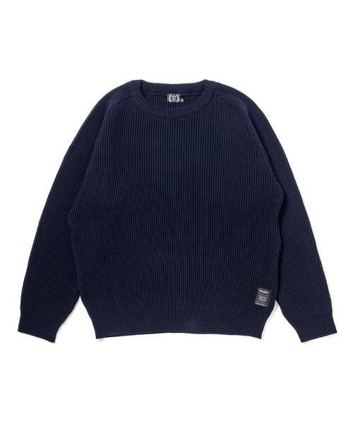 430(フォーサーティ)の「mn3165-PW KNIT SWEATER クルーネックセーター(25-148)(ニット/セーター・メンズ・ダークネイビー/カーキ/ブラック・3/2/1/0)」の3枚目の写真
