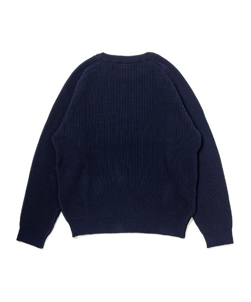 430(フォーサーティ)の「mn3165-PW KNIT SWEATER クルーネックセーター(25-148)(ニット/セーター・メンズ・ダークネイビー/カーキ/ブラック・3/2/1/0)」の4枚目の写真