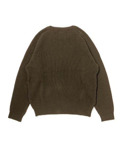 430(フォーサーティ)の「mn3165-PW KNIT SWEATER クルーネックセーター(25-148)(ニット/セーター・メンズ・ダークネイビー/カーキ/ブラック・3/2/1/0)」の5枚目の写真