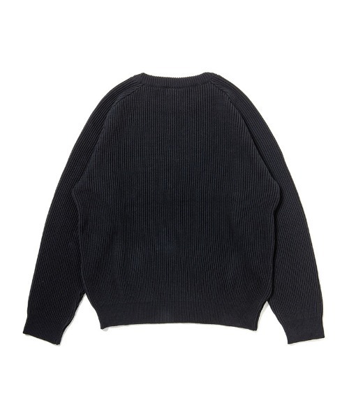 430(フォーサーティ)の「mn3165-PW KNIT SWEATER クルーネックセーター(25-148)(ニット/セーター・メンズ・ダークネイビー/カーキ/ブラック・3/2/1/0)」の6枚目の写真