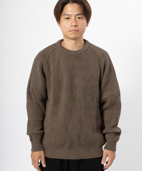 430(フォーサーティ)の「mn3165-PW KNIT SWEATER クルーネックセーター(25-148)(ニット/セーター・メンズ・ダークネイビー/カーキ/ブラック・3/2/1/0)」の11枚目の写真