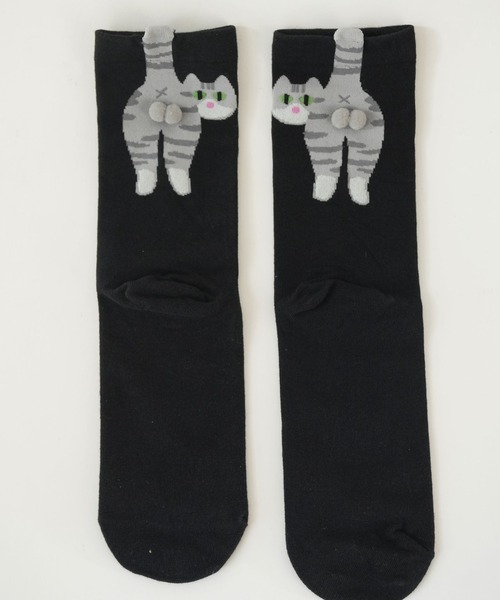 猫　靴下 セール】キャット 猫デザイン ソックス5足セット（ソックス/靴下