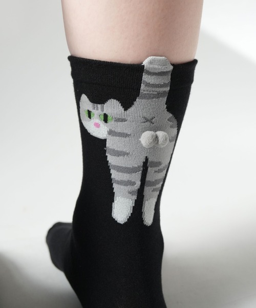 猫　靴下 セール】キャット 猫デザイン ソックス5足セット（ソックス/靴下