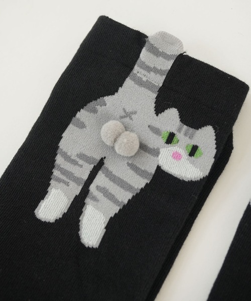 セール】【 Port / ポート 】 キャット バックスタイル ソックス