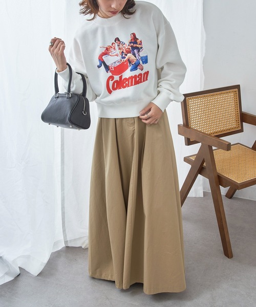 COLEMAN（コールマン）の「【Coleman】Vintage Cooler print　ヴィンテージコールマンプリントスウェット（スウェット・レディース・ネイビー/ブラウン/ホワイト/ブラック・S/L/M）」の14枚目の写真